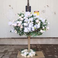 Arbres de Roses Artificiels en Soie, Fleurs Artificielles, Décoration Florale de Centre de Table Sur Mesure pour Événements et Mariages