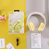 Tzt — bandeau pliable Macaron P68, bandeau sans fil, casque d'écoute V5.0 HIFI, Support stéréo, carte SD avec micro pour téléphone portable et tablette