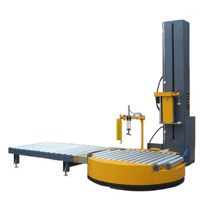 เครื่องพันพาเลทอัตโนมัติขนาดใหญ่สำหรับงานหนัก พร้อมสายพานลำเลียง - Product Image 1