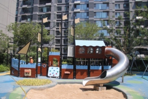 على شكل سفينة قرصنة شرائح بلاستيكية ولوحة تسلق لرياض الأطفال ومدرسة المجتمع - Product Image 5