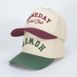 Cappellino da Baseball Vintage Personalizzato con Logo Ricamato 3D, Alta Qualità, Visiera Curva in Cotone Colorato, Cappello Trucker Bicolore - Product Image 2