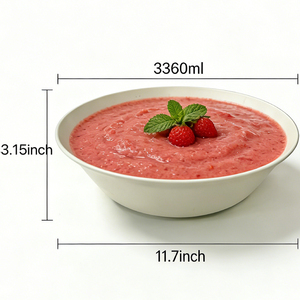 Bol en mélamine de 11,7 pouces, grande capacité, pour une utilisation quotidienne en cuisine et lors de fêtes - Product Image 4