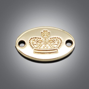 Accessoires de quincaillerie de qualité supérieure, étiquette métallique en alliage de zinc avec logo gravé pour valise - Product Image 6
