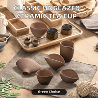 Tasse en céramique non émaillée classique Vintage Gong Dao Bei Fair Poterie grossière pour thé Kung Fu Old Rock Clay Sea Tea Divider Cup