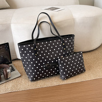 Nouveau Sac à Bandoulière Doux Automne 2026, Sac Fourre-Tout à Motif Pois avec Portefeuille, Sac à Main Tendance pour Femme