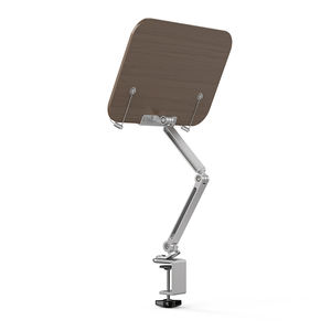 Boneruy HR06 legno <span class=keywords><strong>di</strong></span> noce <span class=keywords><strong>di</strong></span> alluminio porta libri 360 ruotare a braccio lungo regolabile in altezza lettura <span class=keywords><strong>libro</strong></span> reggilibri per scrivania - Product Image 1