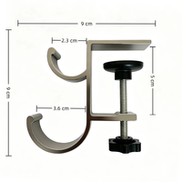 Soporte de Escritorio para Auriculares XIANGBAIJU, Tipo Gancho, con Tornillo de Fijación, Ajustable, Fácil Instalación, Antideslizante, Portátil, con Capacidad de Carga