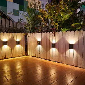 Solare su e giù luminoso cortile scala decorazione LED applique da parete solare portico esterno giardino lampada da parete impermeabile