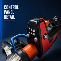 Écarteur hydraulique d'urgence portable équipé d'un écran LCD et de têtes auxiliaires pour la déformation et la séparation des véhicules accidentés