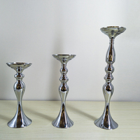 Supports de fleurs de table pour mariage en or et en argent