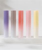 Flacon d'échantillon de parfum rotatif à double section de 10 ml, en ABS, vide, avec pulvérisateur intégré et intérieur en verre dégradé mat, Xh-003