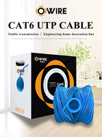 Cable Ethernet UTP CAT6A de 2 Conductores 100% Cobre OWIRE - 0.4mm (23AWG) en Varias Longitudes