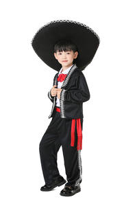 Disfraz de Mariachi Mexicano para Niños, Disfraz de Amigo para Halloween, Disfraces de Cosplay para Niños, Ropa para Actuaciones <span class=keywords><strong>del</strong></span> Día <span class=keywords><strong>del</strong></span> Niño - Product Image 4