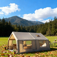 Tente de camping gonflable de grande taille de qualité supérieure, indice d'étanchéité 3000 mm, utilisable en quatre saisons, pour la famille, prête à l'emploi, portable