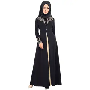 2023 Abaya Turki Dubai Hijab Gaun Muslim Pakaian Islam Abaya Kaftan Kaftan Djelaba Pakaian Doa Femme untuk Wanita