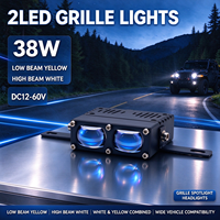Projecteurs LED pour voiture, feux de calandre, feux de route/croisement, phares auxiliaires de conduite, feux de calandre super lumineux, phares de calandre matriciels