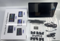15,6'' Drehbarer Kopfstützenmonitor für die Rücksitzunterhaltung mit Android, USB, WLAN, 3G+32G, Frontkamera für Videoanrufe