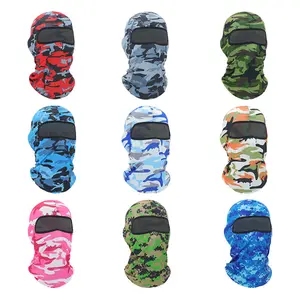 Sport all'aria aperta antivento Camo copricapo equitazione passamontagna integrale maschera per ghetta da sci per lo sci Snowboard pesca