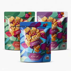 Pochette Mylar 3,5g avec fenêtre transparente holographique, résistante à l'humidité, avec fermeture Ziplock, poignée et impression en héliogravure, personnalisable OEM/ODM pour chewing-gum - Product Image 1