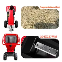 350pro k-maxpower 15HP elektrikli Start 4 tekerlekler Mulcher parçalayıcı makine şube logger profesyonel ağaç parçalayıcı odun parçalayıcı