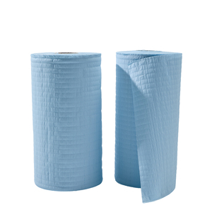 Papel de Limpieza Reforzado Industrial - Blanco y Azul - 4 Capas - 200 Toallitas - Dispensadores de Papel - <span class=keywords><strong>Toallas</strong></span> de Papel Comerciales - Product Image 6