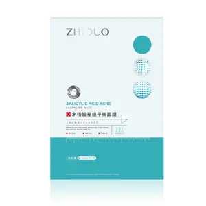 Zhiduo Hot Sale Salicylic Acid Acne Removing Balancing facial mask Hydrating Natural Organic Skincare Beauty Sheet Facial Mask