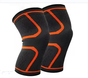 3D Nylon Spandex đàn hồi đan đầu gối tay áo Brace hỗ trợ/Nén dệt kim thoáng khí Neoprene Brace hỗ trợ đầu gối