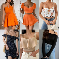 Mode Vente en Gros Assortiment Ropa Fournisseur Balles En Gros Usine Queue Assortiment En Vrac Boutique Femmes Robe Femmes Plus La Taille Tops