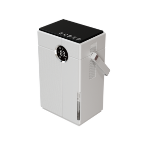 Secador <span class=keywords><strong>de</strong></span> aire para habitación <span class=keywords><strong>de</strong></span> semiconductores dobles, deshumidificador <span class=keywords><strong>de</strong></span> aire portátil <span class=keywords><strong>de</strong></span> 3.3L con mango <span class=keywords><strong>de</strong></span> 650mL/día con temporizador y luz ambiental - Product Image 4