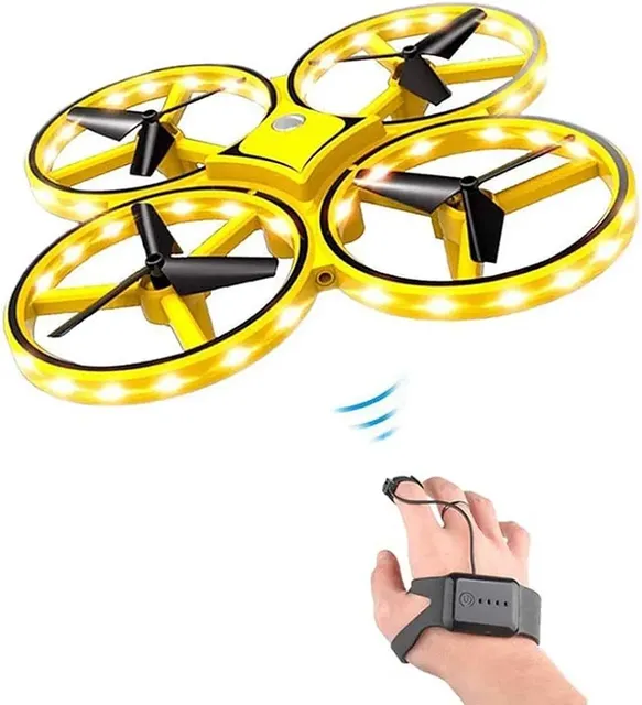 KK 2.4G Smart Watch Induction Drone Hand-Controlled Infrared UFO Gravity Gesture Gyro-Flying 4-Channel Ready-to-Go Remote
