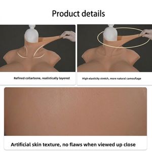 Prothèses mammaires en silicone ultra-douces et confortables pour adultes, <span class=keywords><strong>seins</strong></span> artificiels pour hommes et femmes, sous-vêtements en coton extra-larges avec plaques mammaires - Product Image 6