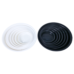 Plateau de drainage rond en plastique noir D26 pour pot de fleurs, soucoupe de récupération d'eau pour plantes de jardin, vente en gros - Product Image 6