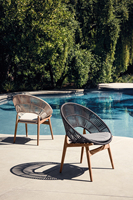 Ensemble de salle à manger d'extérieur en teck pour jardin et patio, comprenant table et chaises