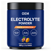 OEM Groothandel Elektrolytenpoeder 500g 1.1 lb Passievrucht Mango Private Label Leverancier Distributeur Aangepast Merk