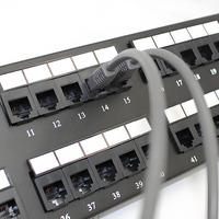 Panneau de brassage vocal modulaire 50 ports IW-PP-350-U |   Support de montage en rack 2U 19 pouces |   Ports RJ11 pour système téléphonique et câblage de centre de données