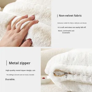 Almohada de Felpa Suave como el Pelo de Gato para Invierno, Respaldo de Sofá Estilo Toscana, Ambiente Acogedor, Lavable a Máquina, Almohada de Cabecera para Cama - Product Image 5