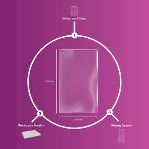 クリスマスバスケットラッピング用の高透明透明セロハンシュリンクラッピングバッグ - Product Image 2