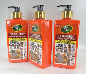 Lotion Éclaircissante Marque Blanche Vitamine C + Curcuma <span class=keywords><strong>Crème</strong></span> Illuminatrice <span class=keywords><strong>Raffermissante</strong></span> Anti-Taches Sombres Soin Corporel Éclatant à l'<span class=keywords><strong>Acide</strong></span> <span class=keywords><strong>Hyaluronique</strong></span> - Product Image 3
