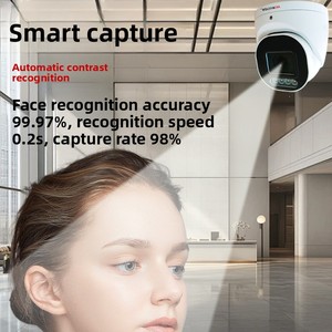 Cámara Domo POE de <span class=keywords><strong>4</strong></span> píxeles con reconocimiento facial <span class=keywords><strong>Sensor</strong></span> CMOS Almacenamiento de datos en la nube 1 año de garantía Lente de 6MM - Product Image 2