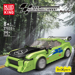 MOULD KING 27033S Juego de ensamblaje de plástico deportivo educativo Juegos de ladrillos Mini modelo de lujo No.Eclips Car Building Block para niños - Product Image 2