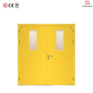 מותאם אישית כניסה חיצונית כניסה חזית אבטחה מדרוג כפול דלתות פלדה נירוסטה מוצק אש מדרוג דו - Product Image 2