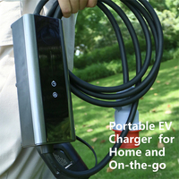 Chargeur rapide portable pour véhicules électriques triphasé 3,5 kW, 7 kW, 11 kW, 22 kW avec logo de marque et longueur de câble personnalisable