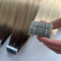 Extensions de cheveux naturels blonds en gros, 24 pouces, ombrés, vierges, Remy, 100 % cheveux humains