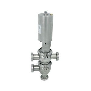 Meistverkauftes Sanitär-Edelstahl-Regelventil SS304 DN25 22 Modell <span class=keywords><strong>TL</strong></span> Typ Einfachwirkendes Pneumatisches Außengewinde-Umstellventil - Product Image 3