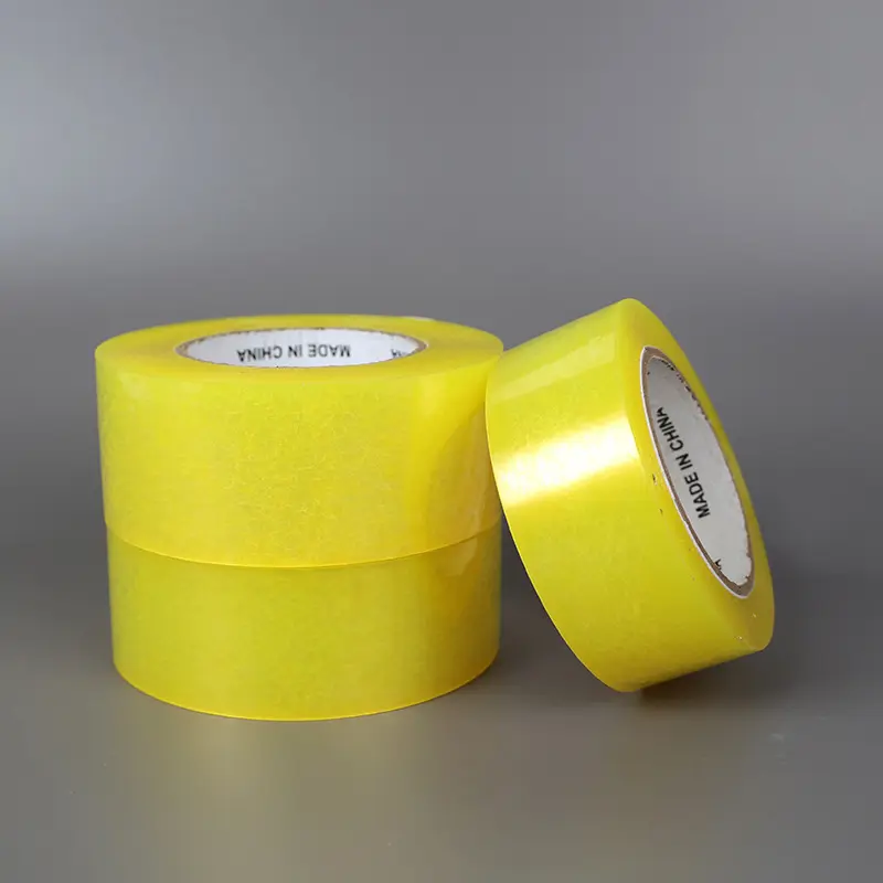 Wholesale transparent tape whole box sealing yellow tape express packaging tape