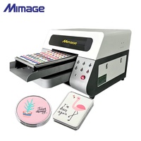 Mimage UV3040 A3 UV DTF pluma botella de vidrio funda de teléfono máquina de impresión de logotipo de Metal pequeña impresora plana Uv impresora de placa de madera MDF