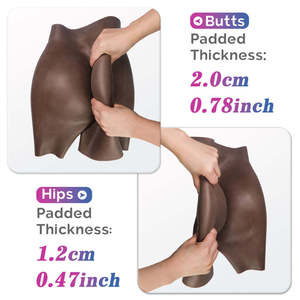 Sous-vêtements avec faux fessier, faux fessier et hanches en silicone, pantalon de contrôle du ventre, culotte sculptante pour lifter les fesses, effet instantané de fesses rebondies - Product Image 4
