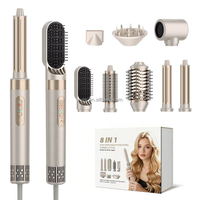 Sèche-cheveux brosse multi-styler 8-en-1 Uyisi, moteur sans balais 110 000 tr/min, auto-bouclant, ionique, lissage et bouclage à air chaud