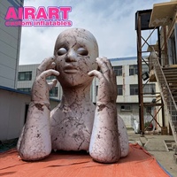Modèle de figurine gonflable géante personnalisée pour la publicité extérieure, promotion de marque, personnage gonflable artistique de grande taille pour les événements