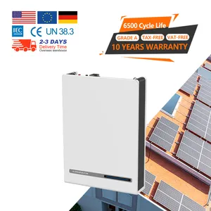 Smart eu stock d'énergie solaire mur d'alimentation li-ion lithium ion 200ah 100ah 72v 24v 12v 48v lifepo4 batteries